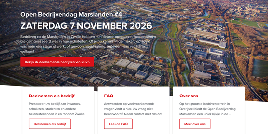 Open Bedrijvendag Marslanden 7 november 2026