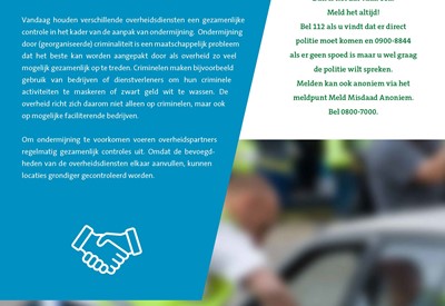 Brochure Aanpak ondermijnende criminaliteit