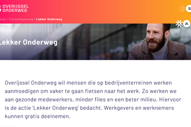 Doe mee met fietsactie ‘Lekker Onderweg’ van Provincie Overijssel