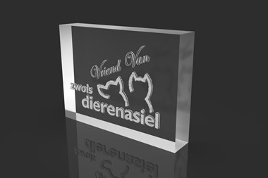 Word 'Vriend van' van het Zwols Dierenasiel