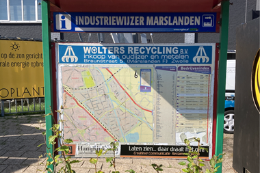 Borden Industriewijzers op Marslanden opgeruimd 